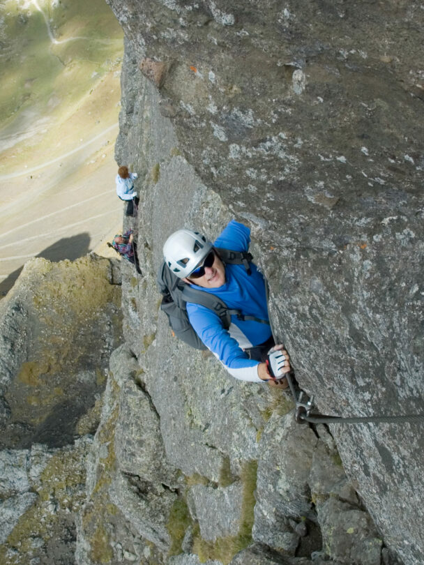 Via Ferrata climbing in the Dolomites
