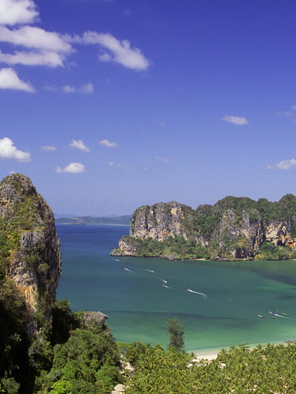 Rock climbing in Railay, Thailand