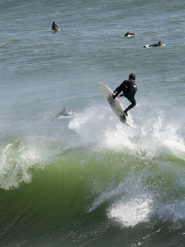 surfing in santa cruz