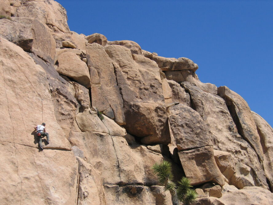 Joshua Tree rock climbing