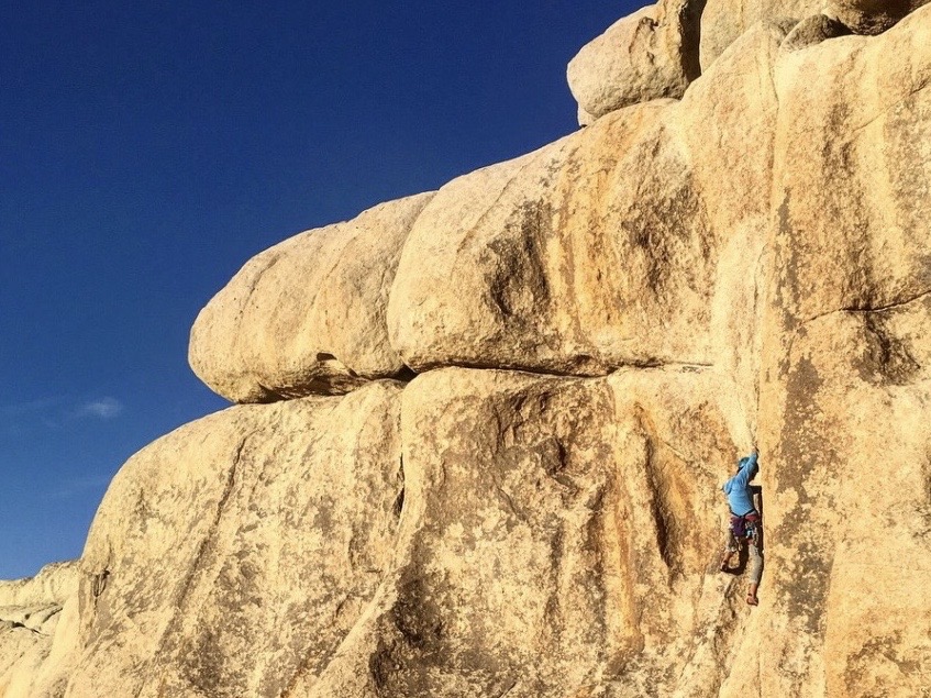 traditional rock climbing joshua tree