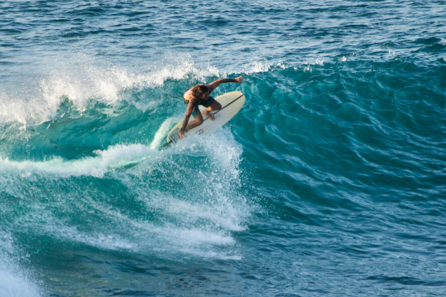 Uluwatu is reserved for experienced surfers who can handle big waves.