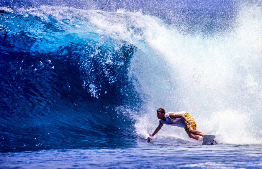 Siargao is made up of over thirty surf breaks — but often with long flat periods