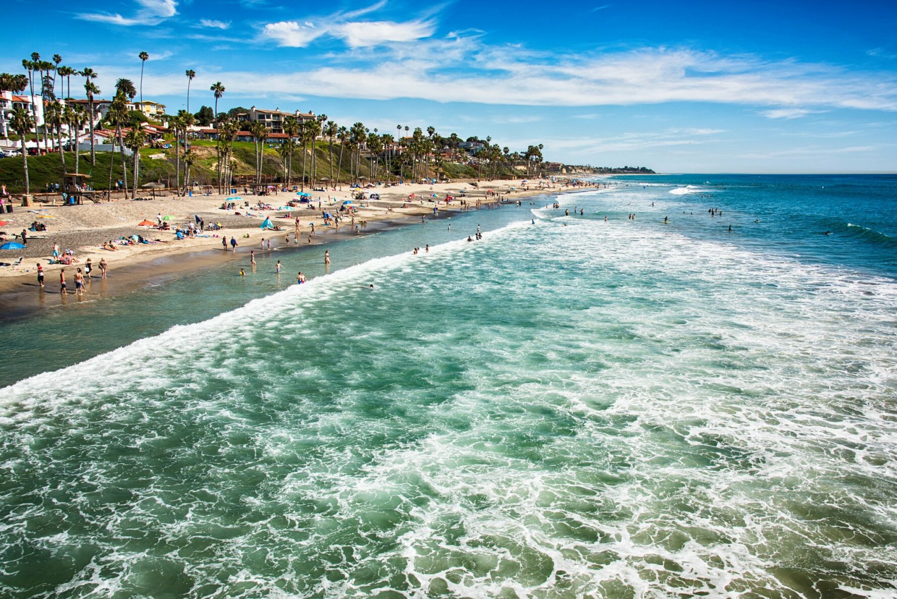The surf town of San Clemente in Southern California.