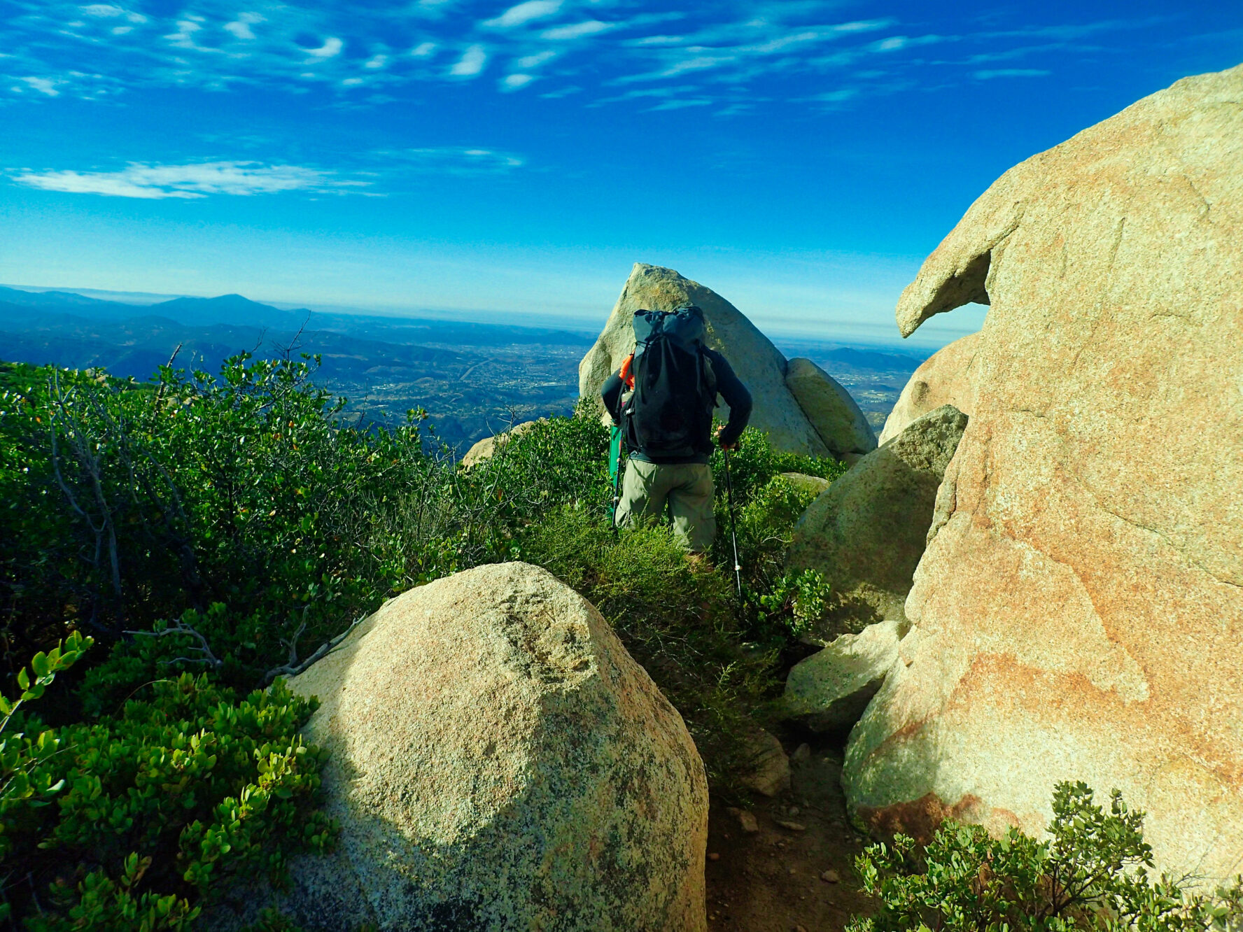 To get to the El Cajon summit, you need to work for it.
