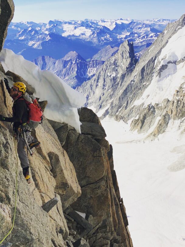 Chamonix climbing