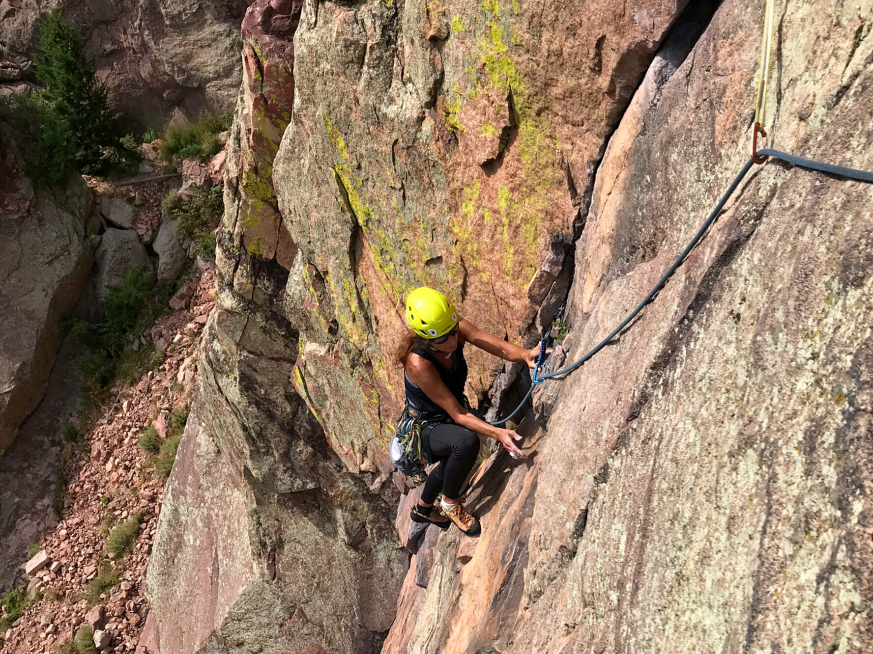 Climbing in Eldorado Canyon Denver