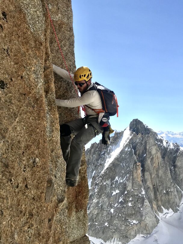 Chamonix climbing