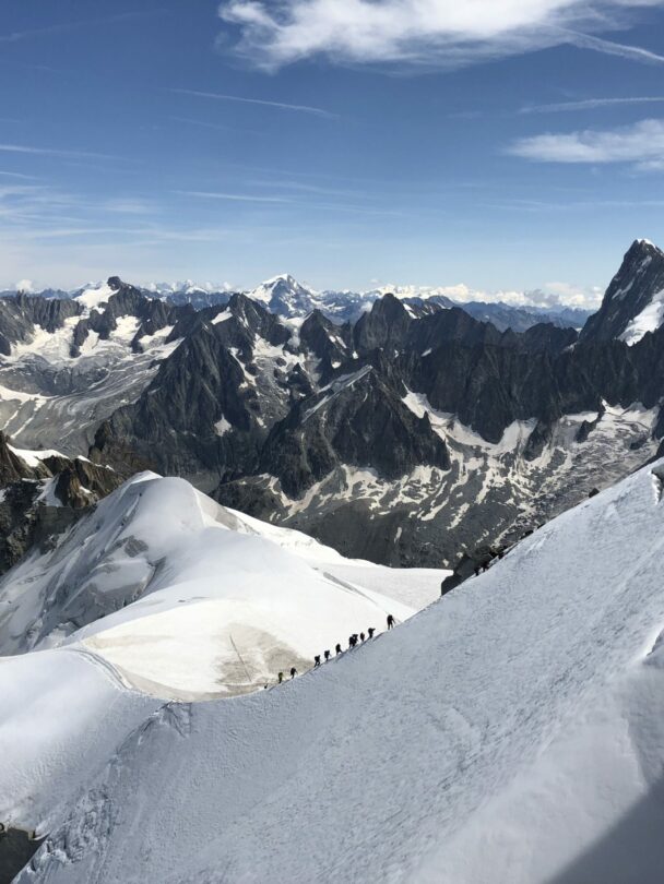Chamonix climbing
