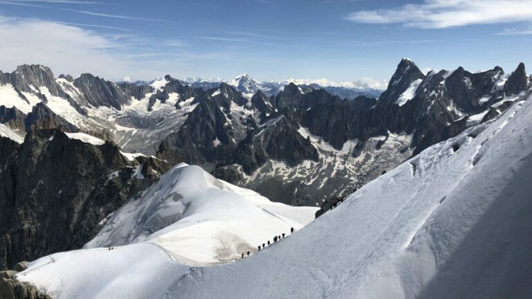 Chamonix climbing