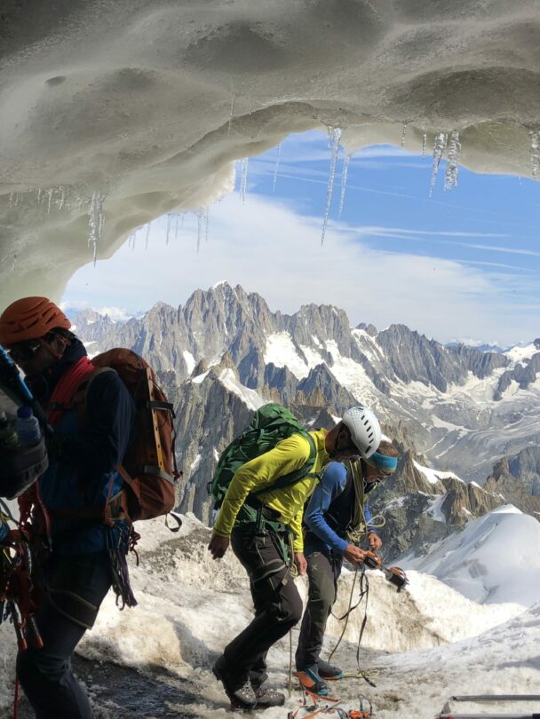 Chamonix climbing