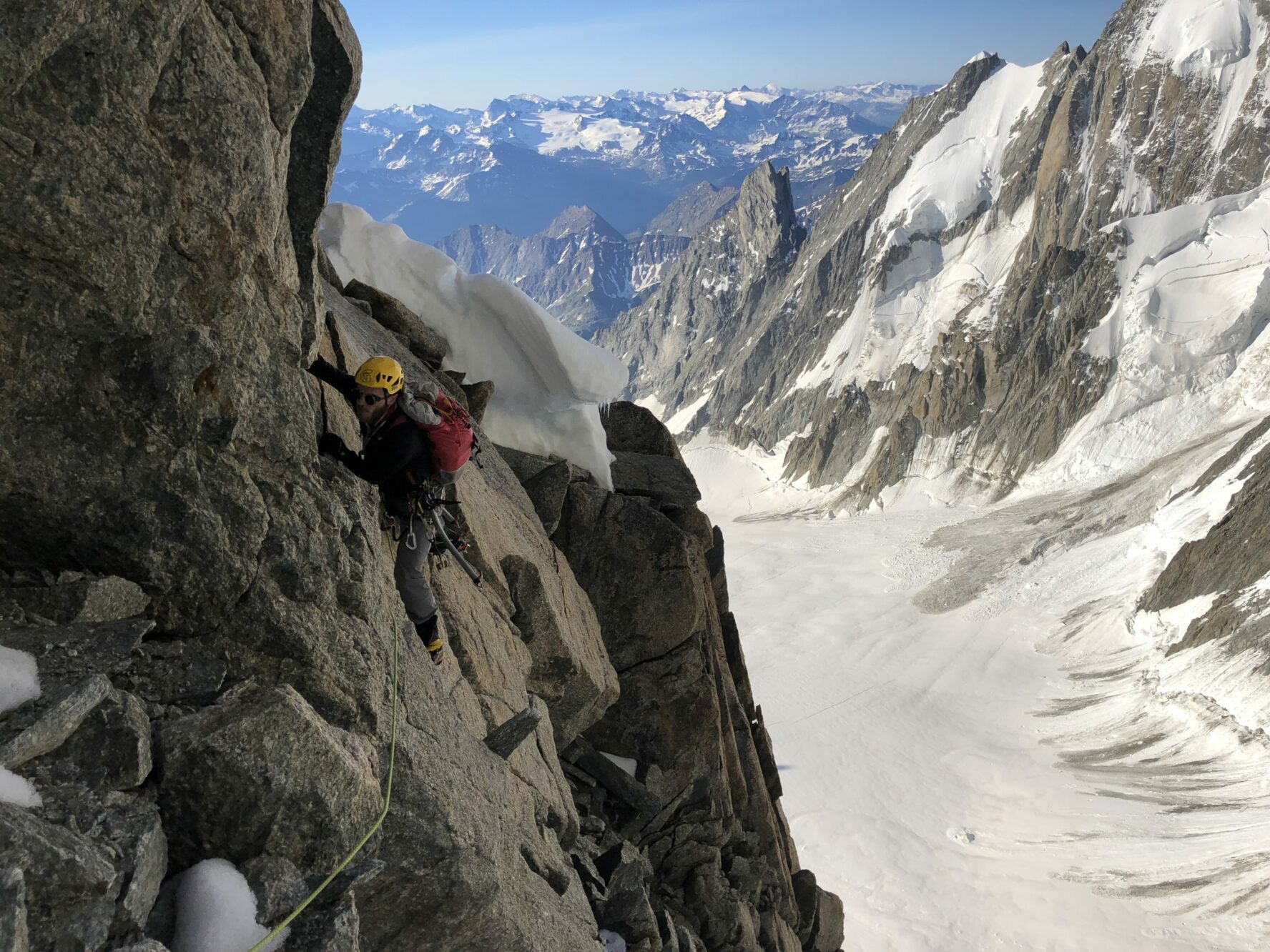 Chamonix climbing