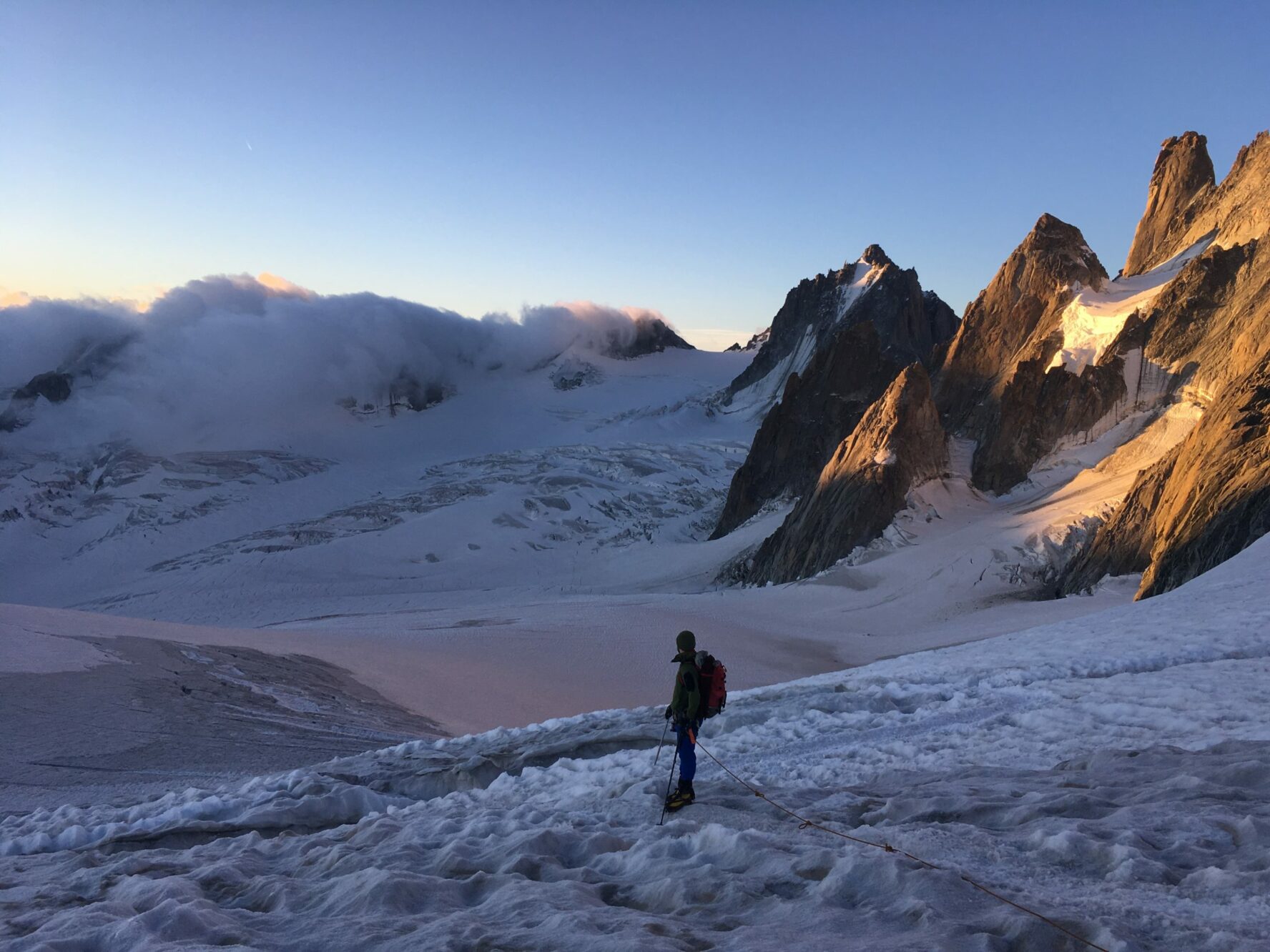 Chamonix climbing