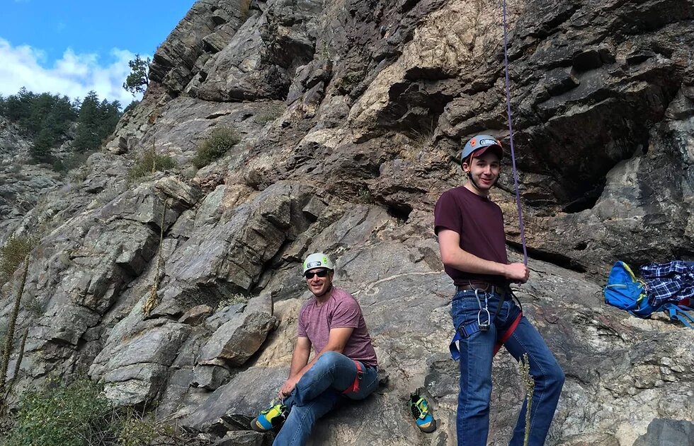 Rock climbers in Colorado