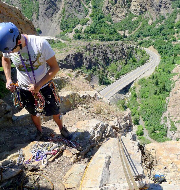 Guided rock climbing near Salt Lake City