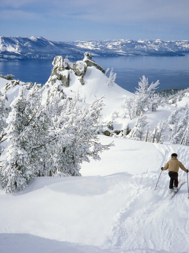 Backcountry Skiing Lake Tahoe with a Guide
