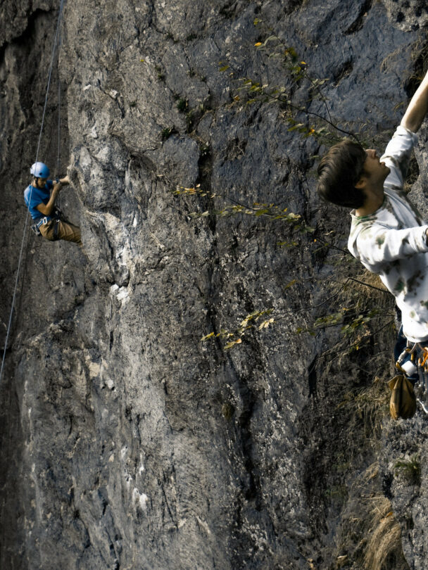 Rumney climbing