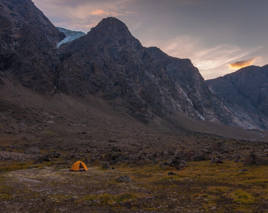 Rock climbing baffin island, canada