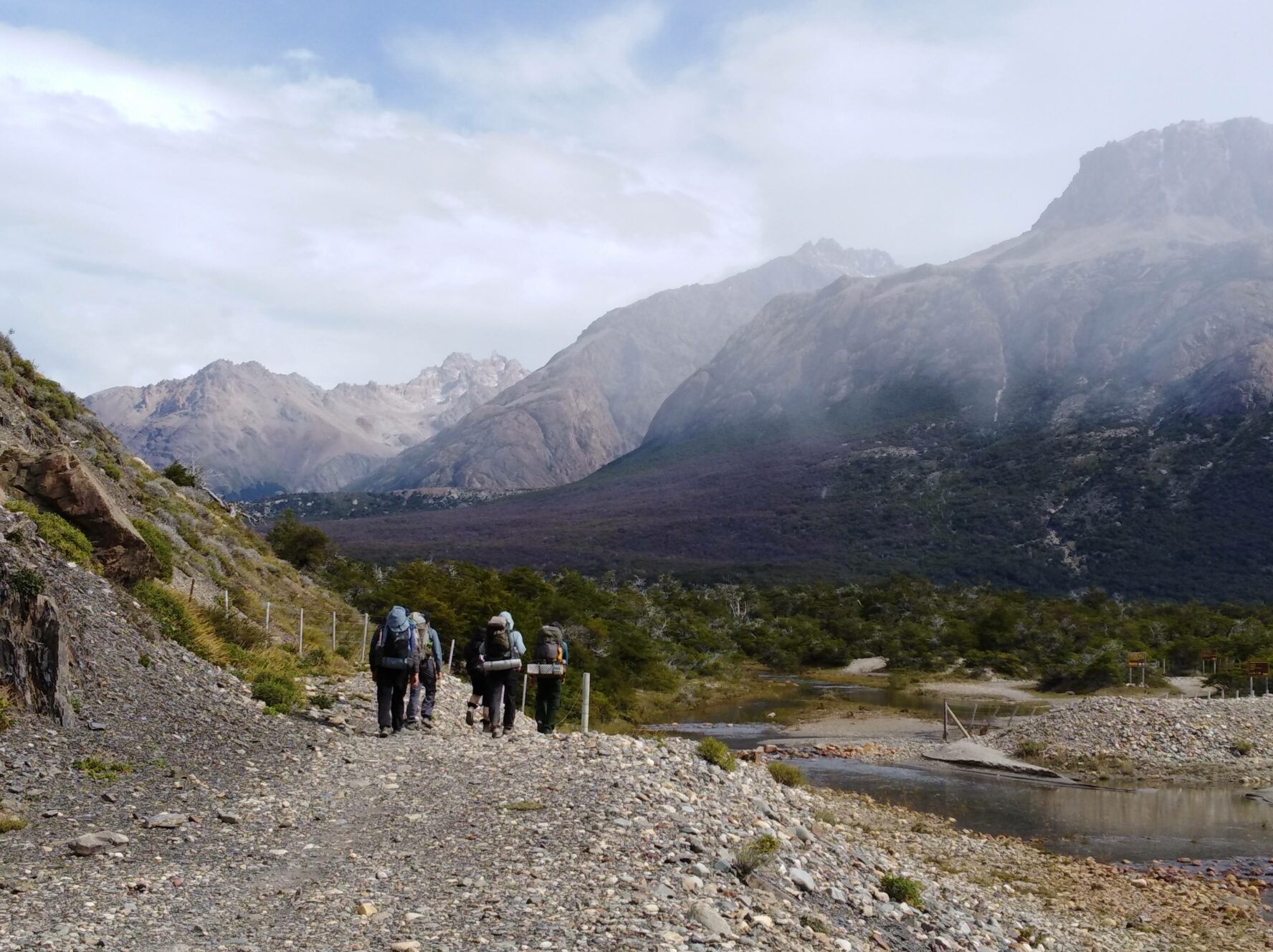 El Chalten Paso del Cuadrado hiking