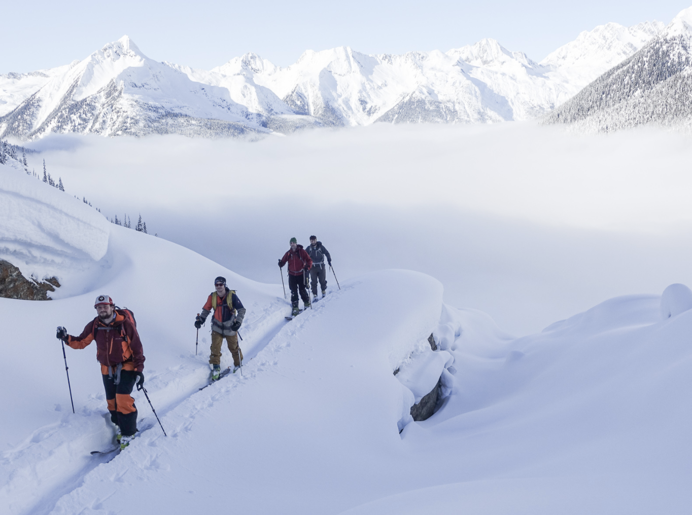 Golden Day Hits backcountry skiing