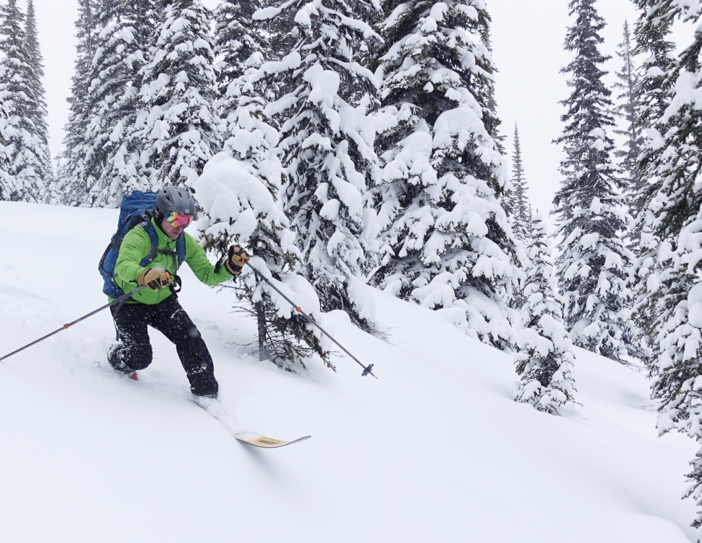 Golden Day Hits backcountry skiing
