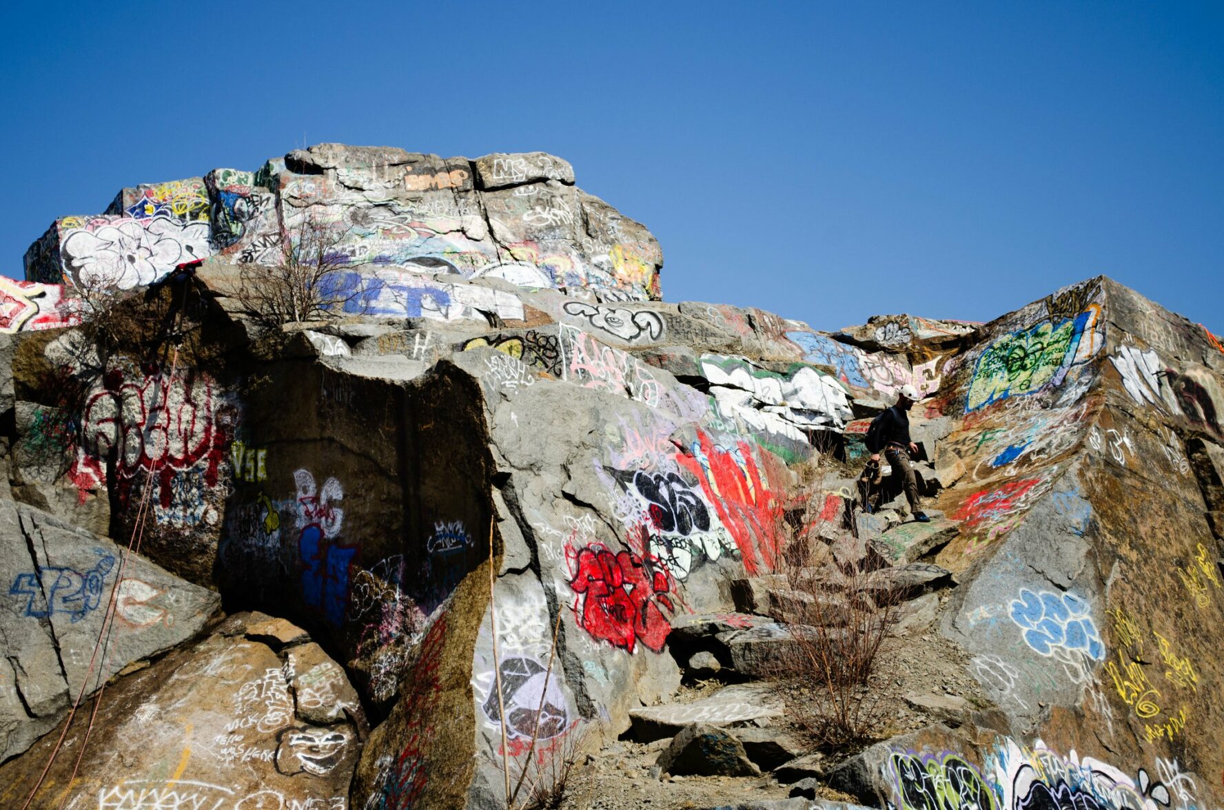 Quincy Quarries rock climbing