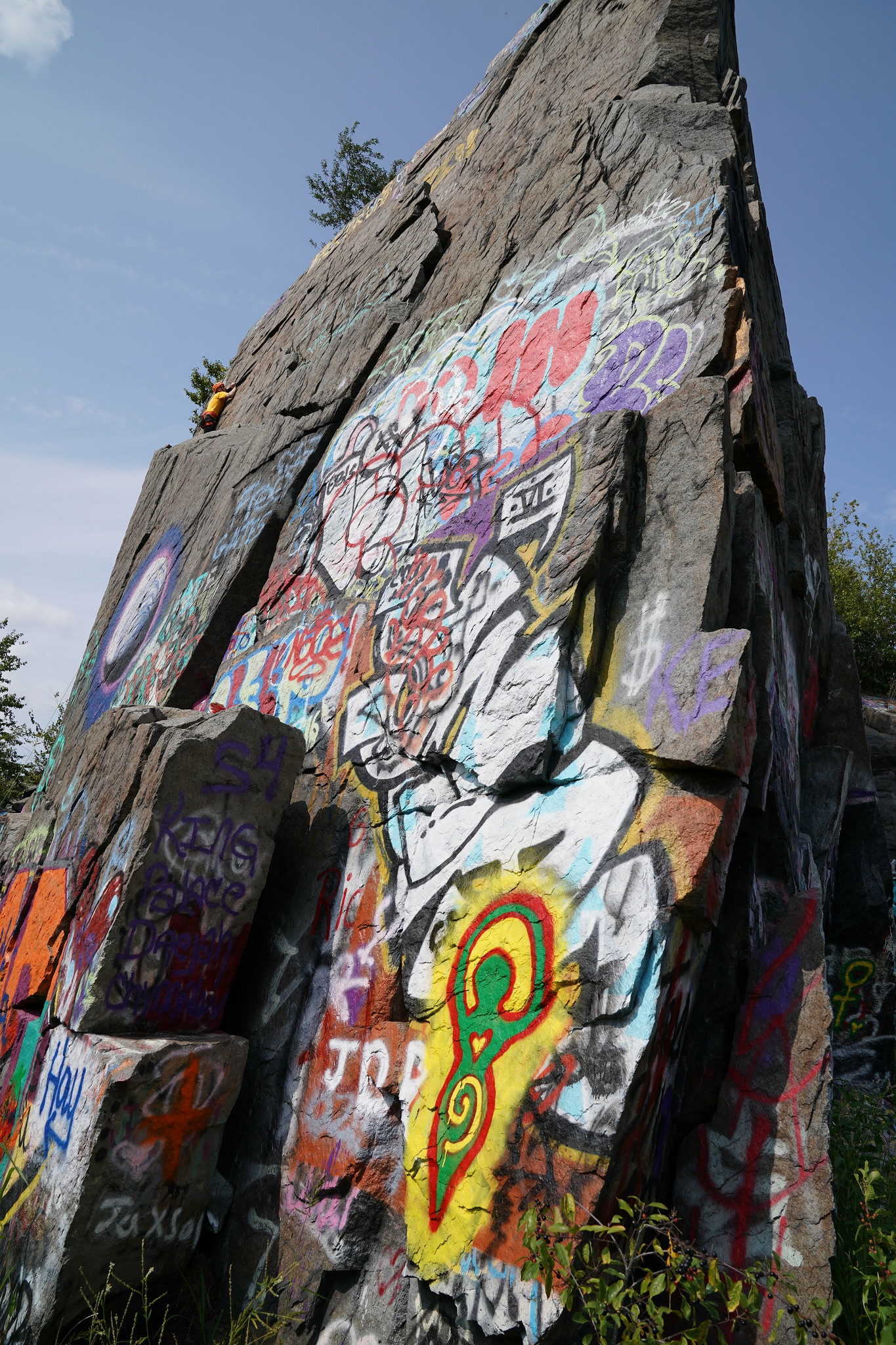 Quincy Quarries rock climbing