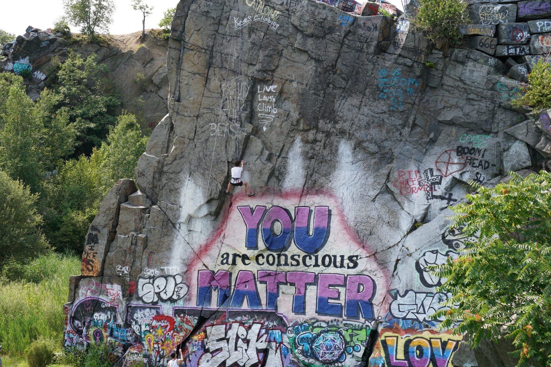 Quincy Quarries rock climbing