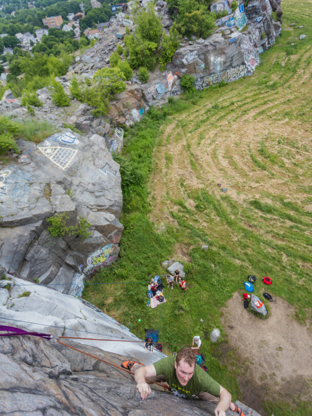 Quincy Quarries rock climbing
