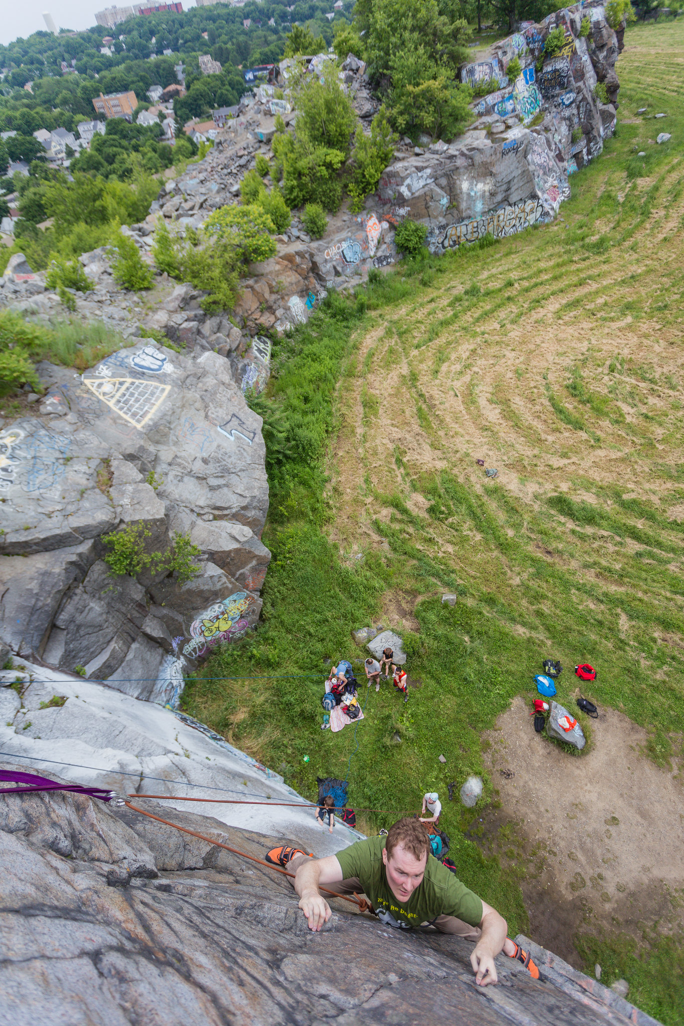 Quincy Quarries rock climbing