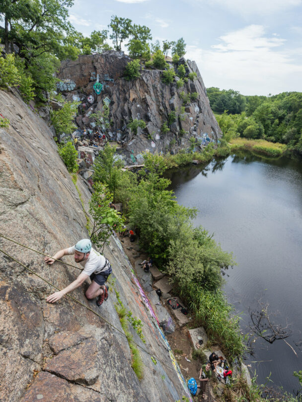 Quincy Quarries rock climbing