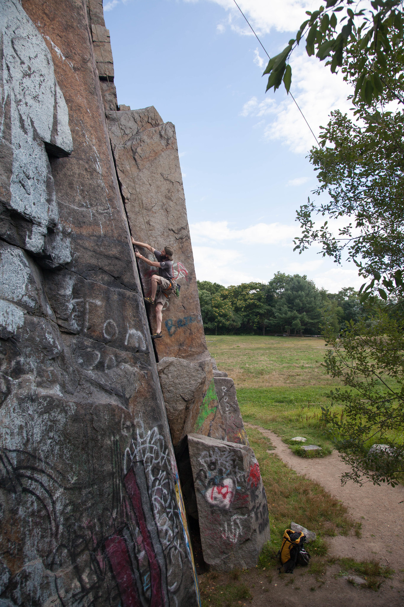 Quincy Quarries rock climbing