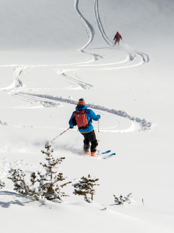 Sunrise Lodge backcountry skiing