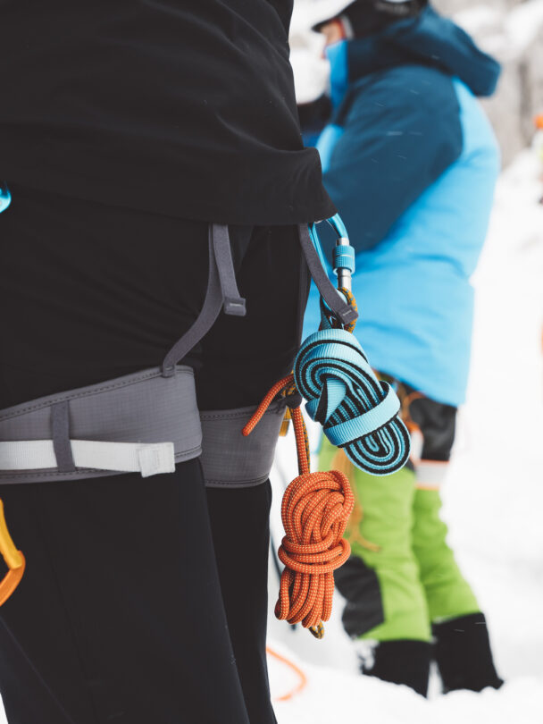 Snowy meadows around Canadian Rockies