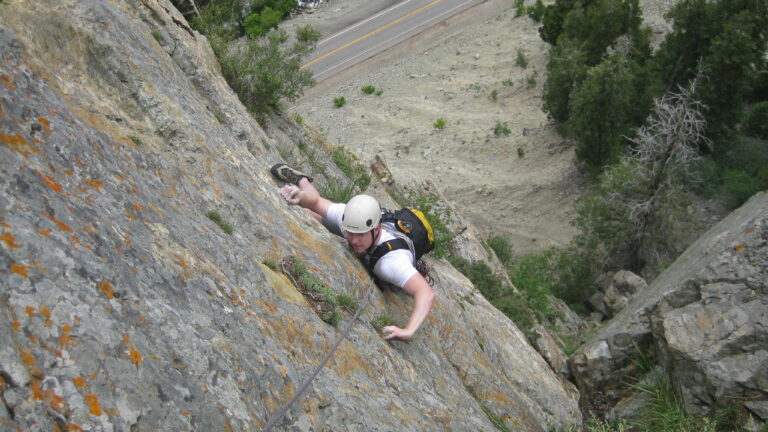 Guided rock climbing near Salt Lake City