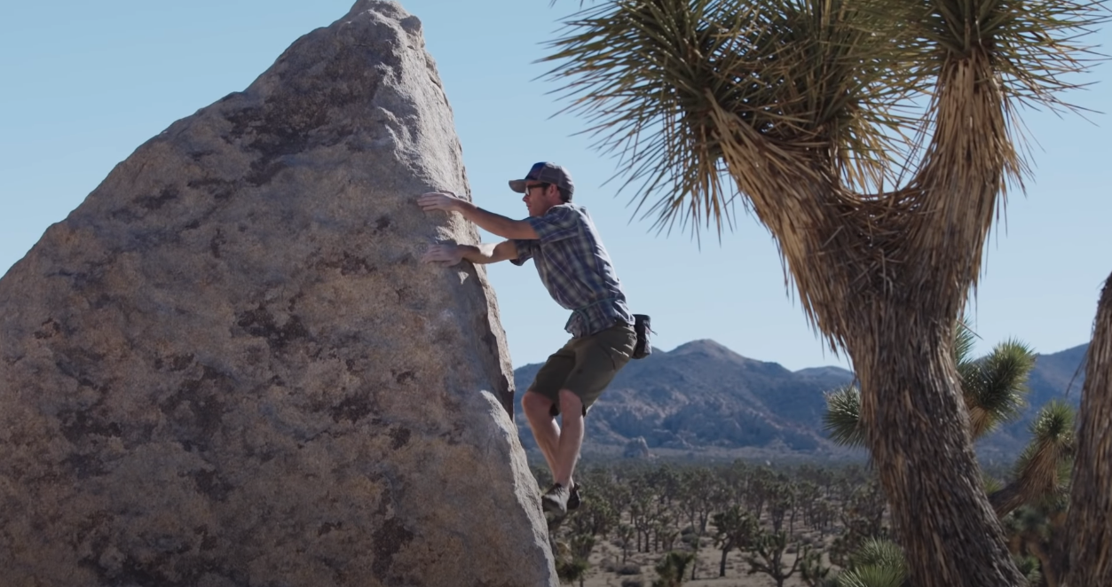 Joshua Tree rock climbing video