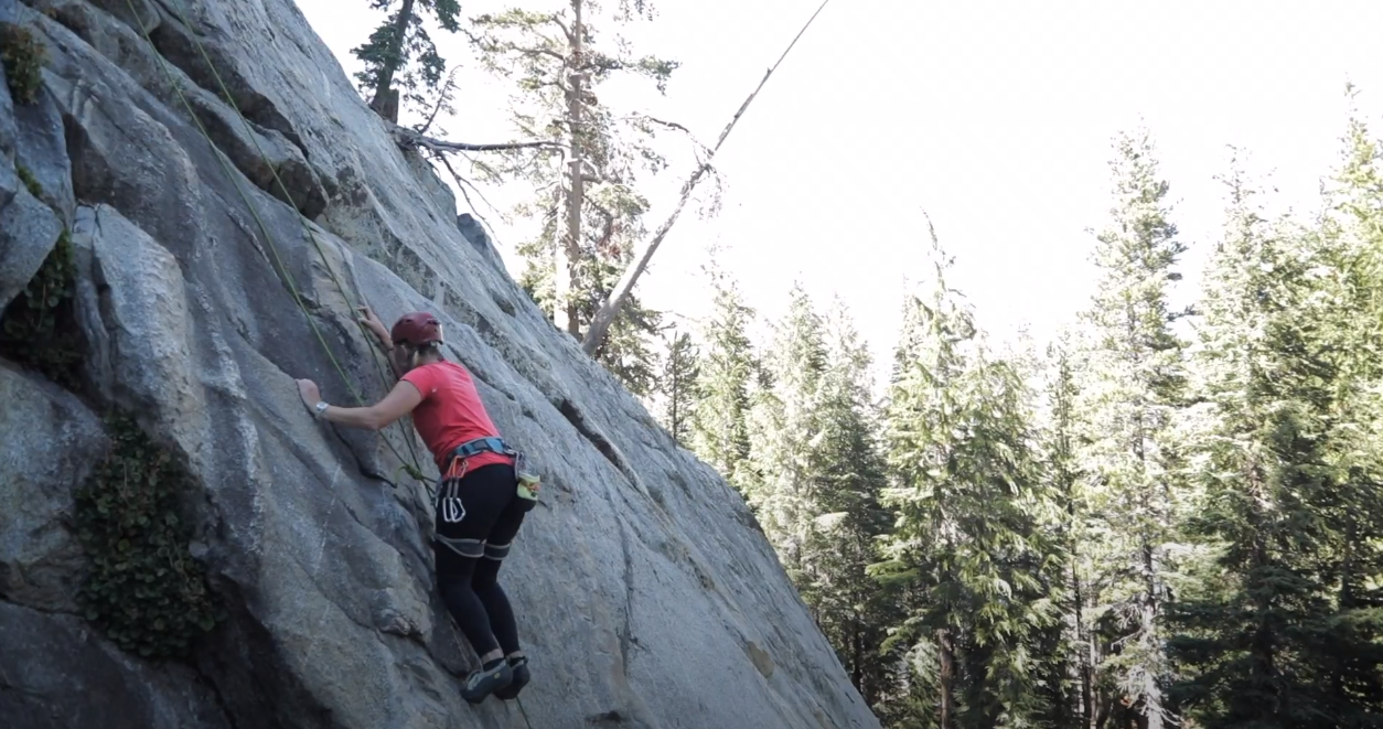 Mammoth Lakes rock climbing video
