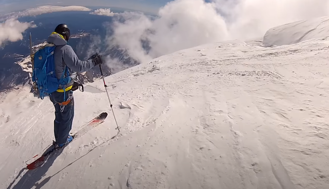 Mount Rainer backcountry skiing video
