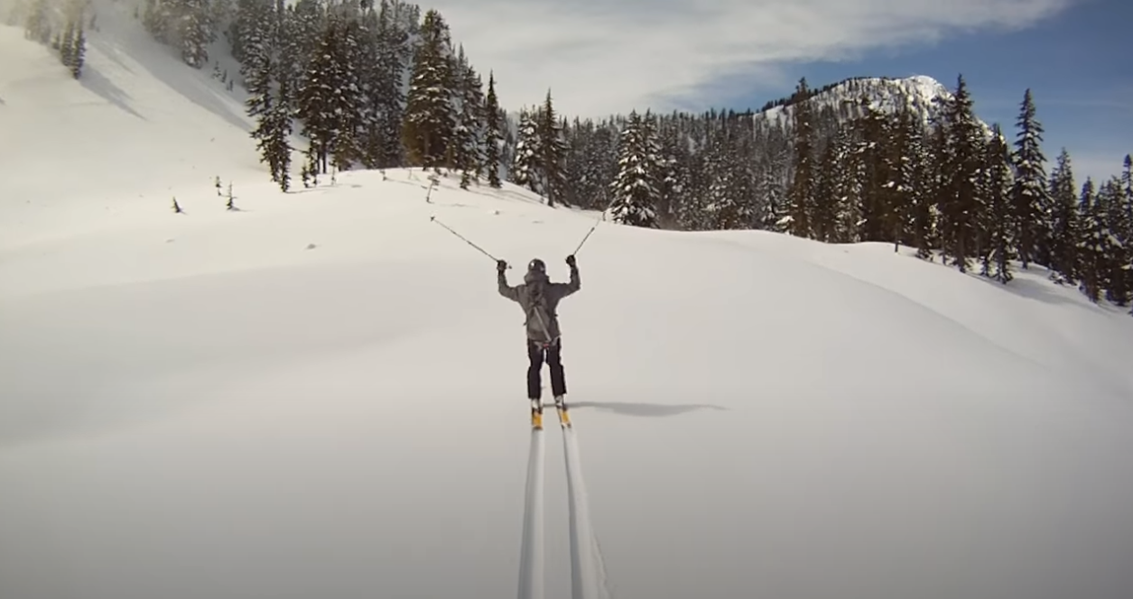 Snoqualmie Pass backcountry skiing video