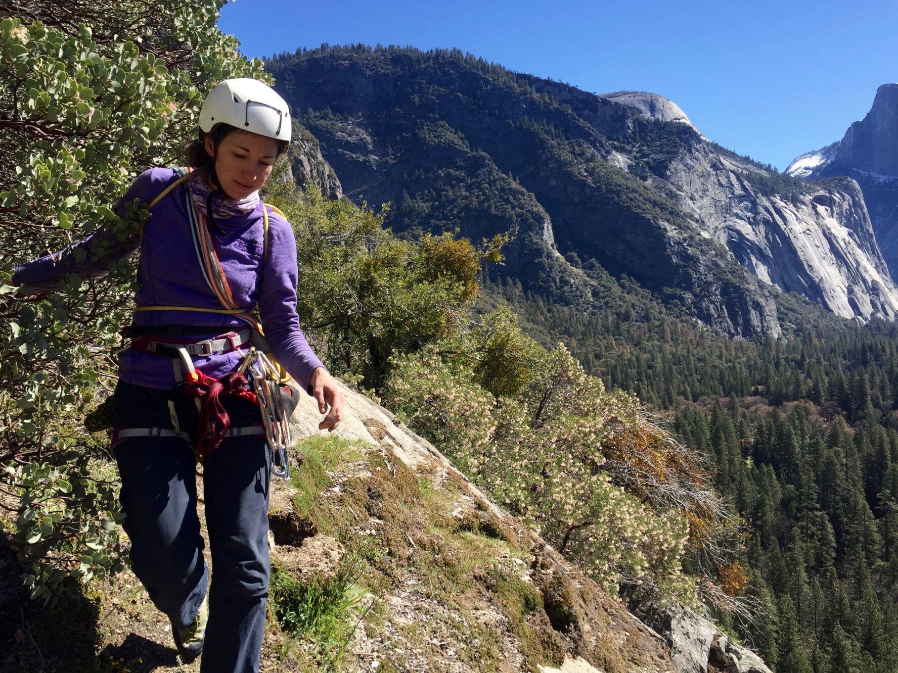 Yosemite rock climbing