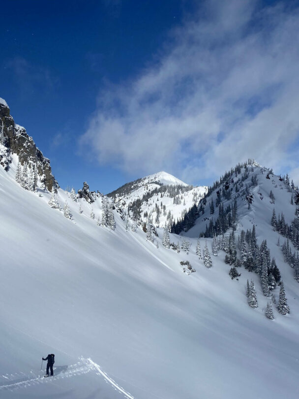 Backcountry Skiing at Crystal Mountain.