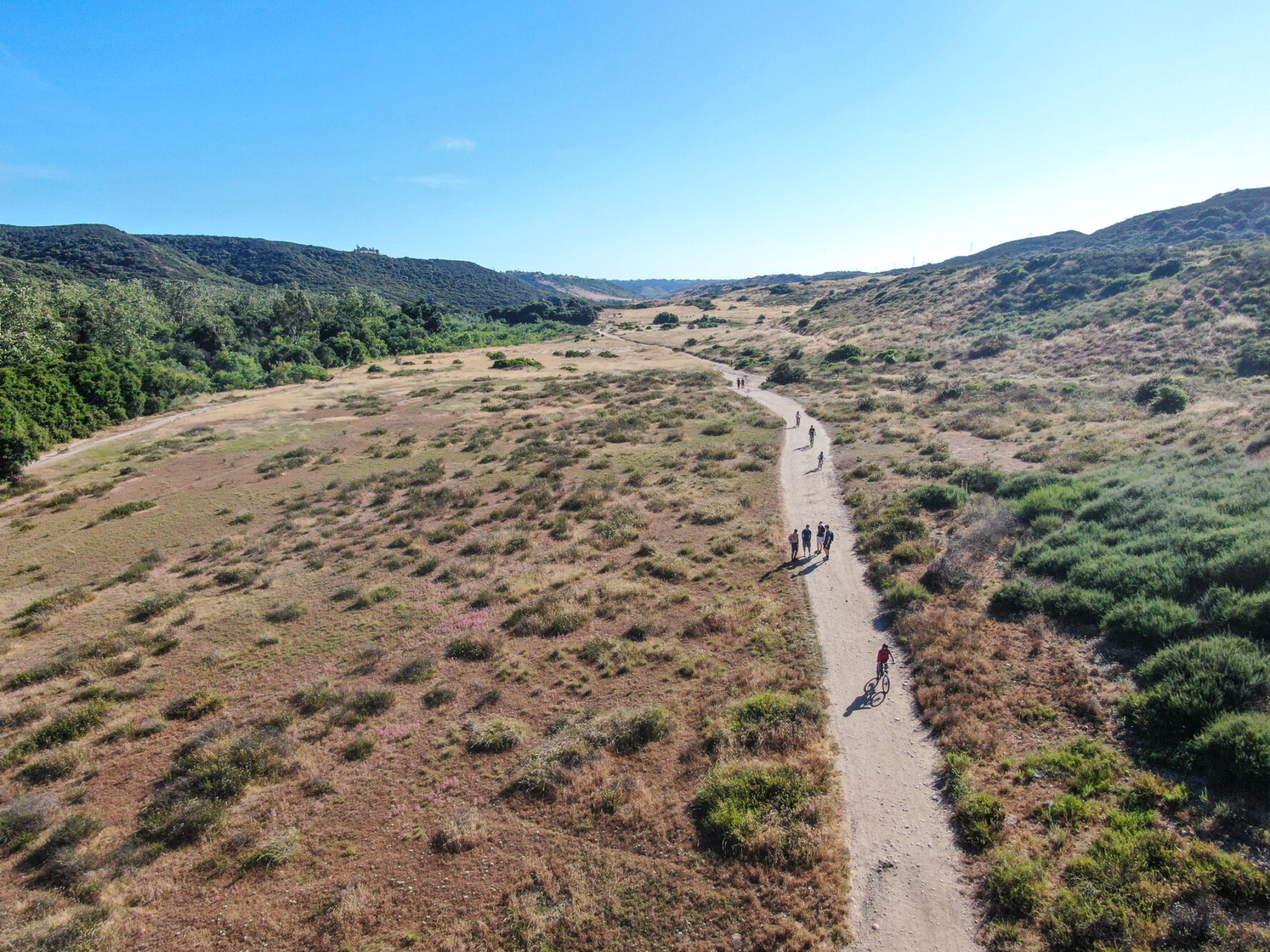The hiking trail towards Cowles Mountain is also bike-friendly.