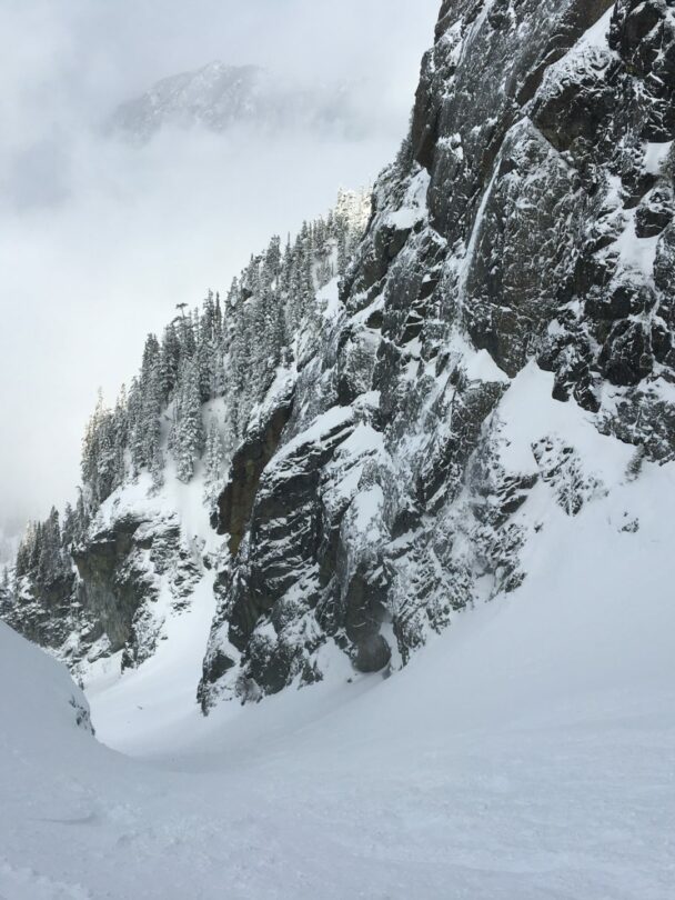 Backcountry skiing in Snoqualmie.