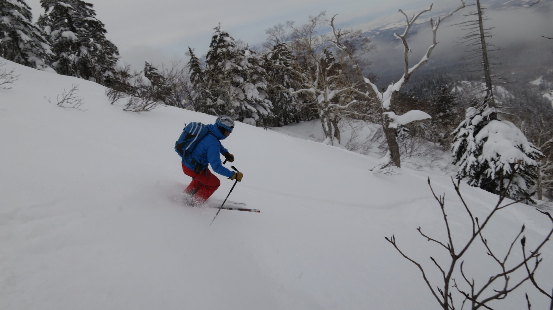 Mount Tokachi backcountry skiing