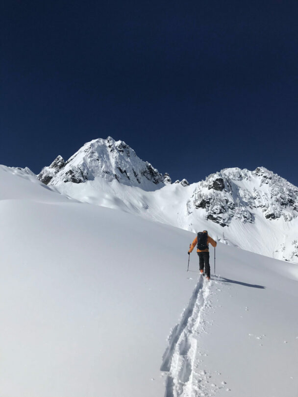 Backcountry skiing in Snoqualmie.