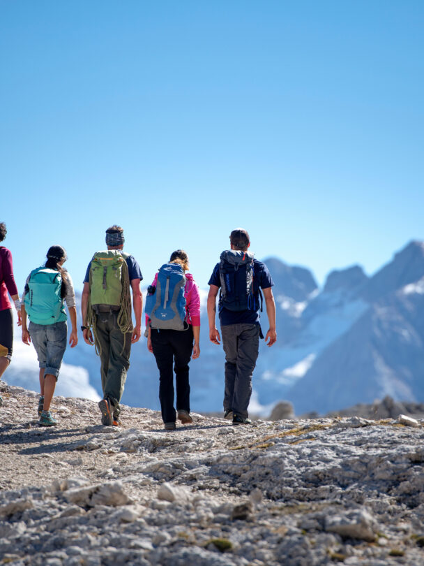 Guided hiking tour of Alta Via I and II in the Dolomites, Italy