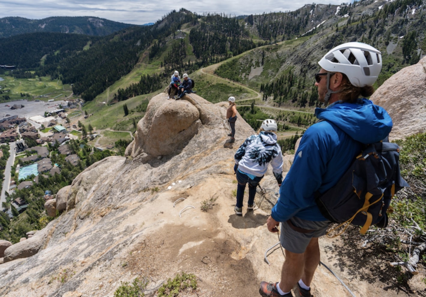 Climbers on Via Ferrata