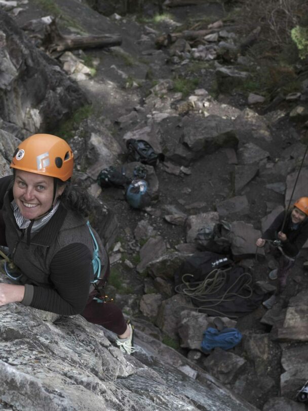 Rock climbing in the Canadian Rockies