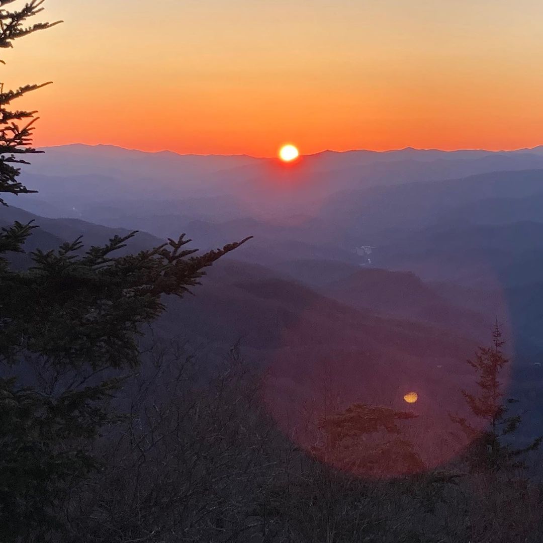 Asheville Hiking Sunset