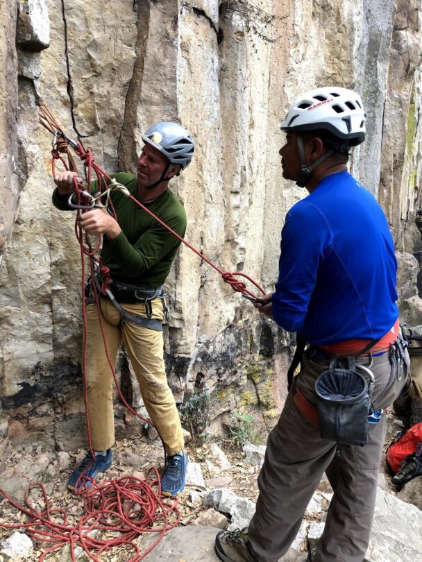 Crack Climbing in La Cascada de La Concepcion